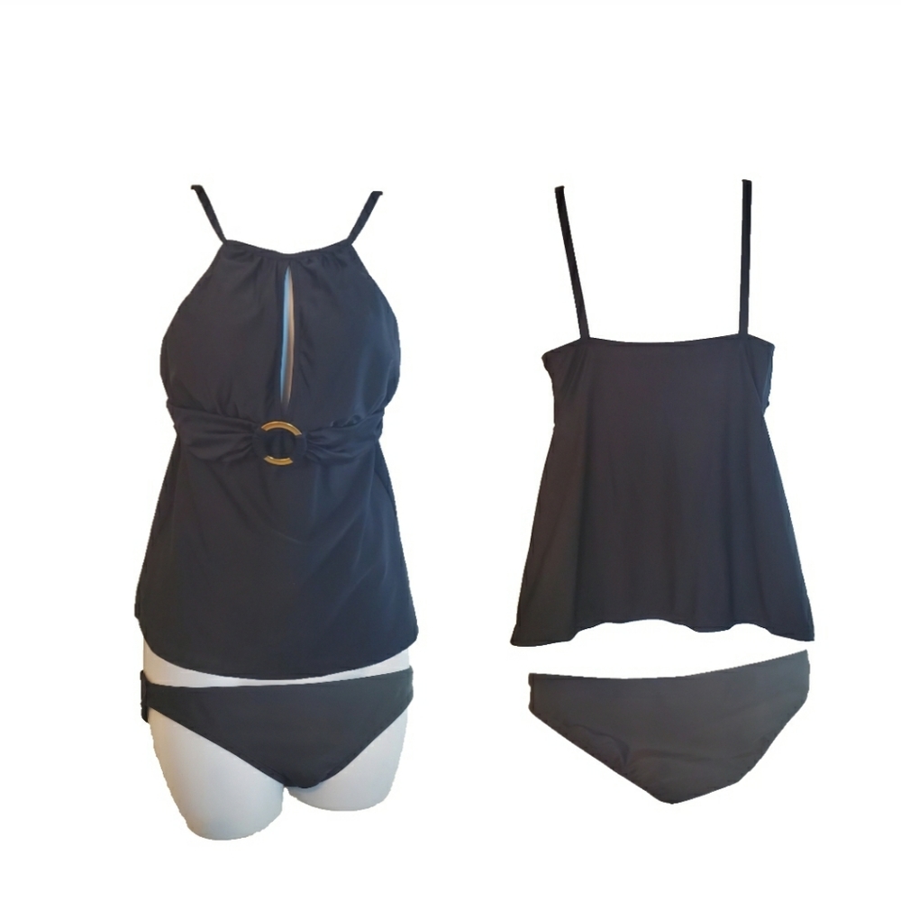 ELLEN TRACY Tankini & WET SEAL Bottoms Set